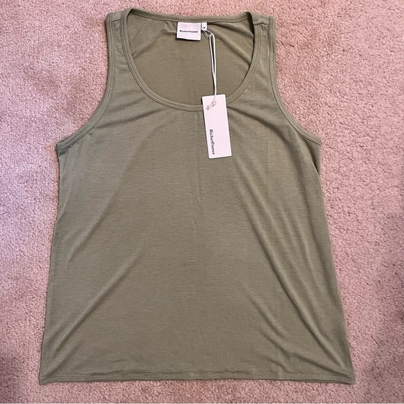 NWT Richer Poorer Recycled Jersey Scoop Neck Tank - Picture 2 of 4